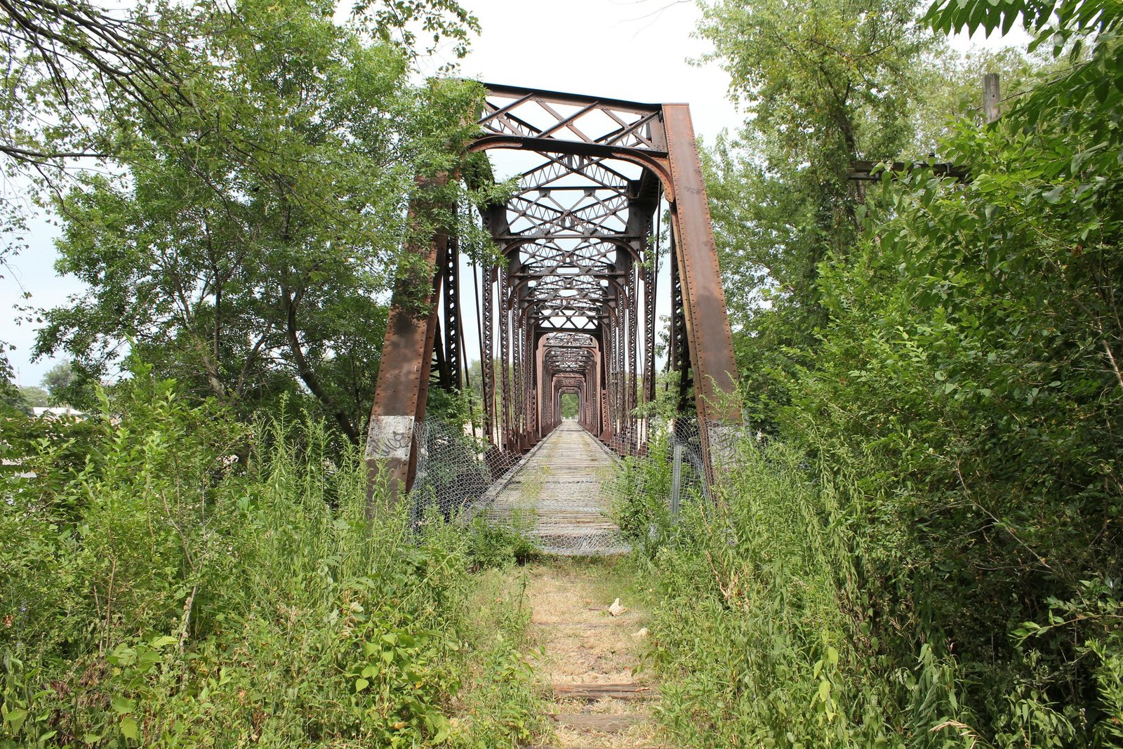 Looking east